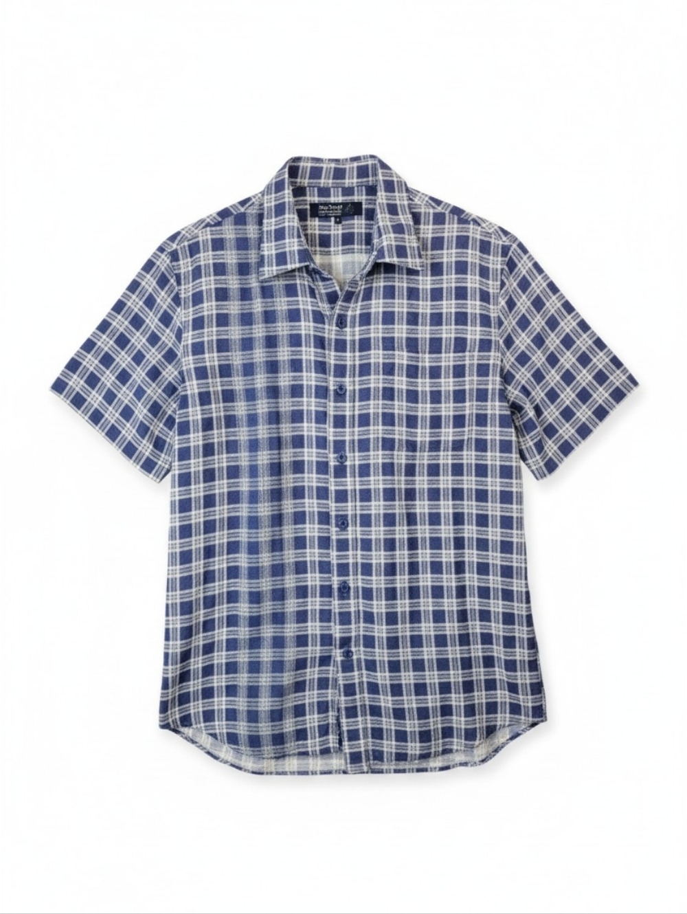 Nat Nast Luxury Originals Silk Blend Plaid Button Down Shirt